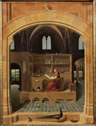 St. Jerome in his study (detail)
